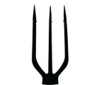AQUA MARINE - Iron-Blue Aluminum Spear (Telescopic Round Head)