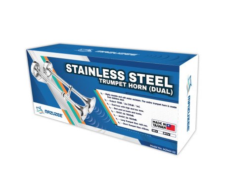 AQUA MARINE - Stainless Steel Trumpet Horn (Dual)
