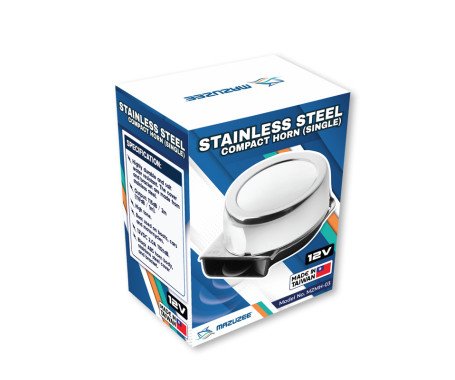 AQUA MARINE - Stainless Steel Compact Horn (Single)