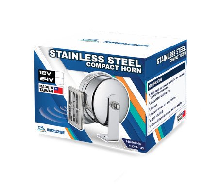 AQUA MARINE - Stainless Steel Compact Horn