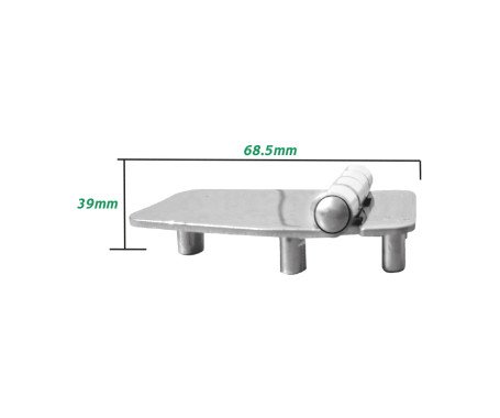 Hinge with Thread Shank M5 - AISI 304