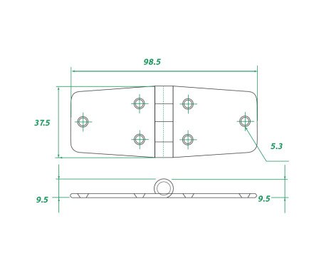AAA - Stainless Steel Hinge 304
