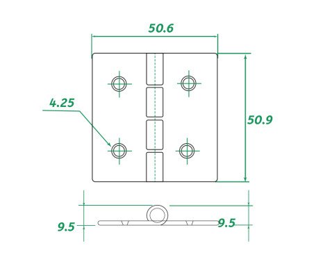 AAA - Stainless Steel Hinge 304