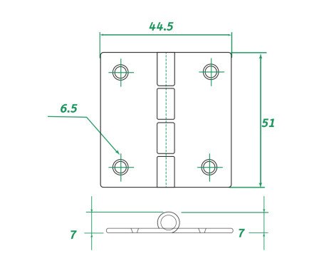 AAA - Stainless Steel Hinge 304
