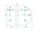 Stainless Steel Heavy Duty Hinge 316