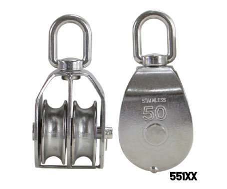 Double Block Single Sheave, AISI 304