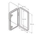 CANSB - Rectangular Hatch - 180 Degree Opening