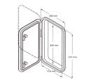 Hatch 180° (513mm x 458mm)