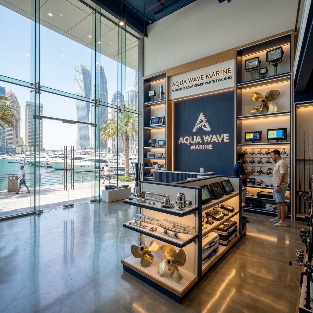 AQUA WAVE MARINE trading showroom and products
